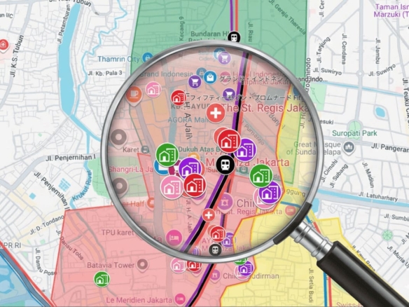 ジャカルタ中心部(タムリン・スディルマン)のアパート・生活情報マップ