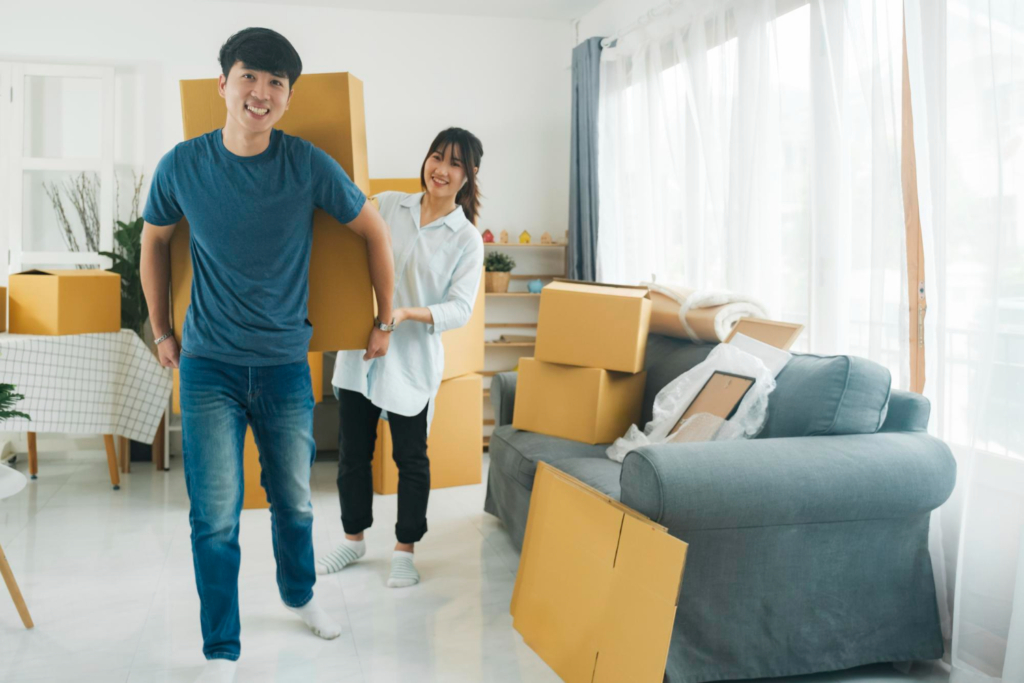 moving into apartment