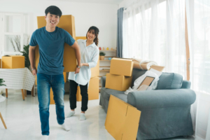 moving into apartment