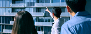 property agent showing apartments in jakarta
